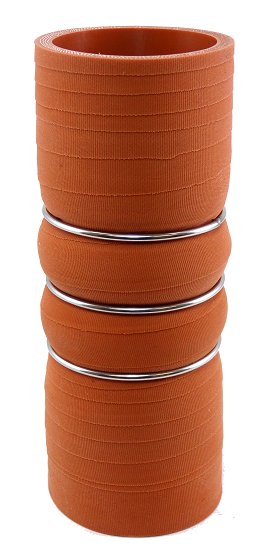 2" ID X 6" Long - Matte Red - Aramid 500 Degrees