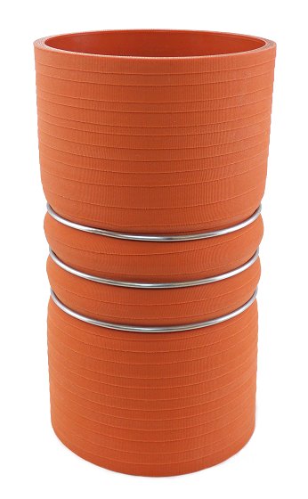 4" ID X 8" Long - Matte Red - Aramid 500 Degrees
