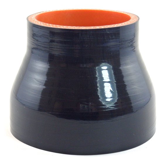 3.5" ID to 2.5" ID - Gloss Black 5 Ply
