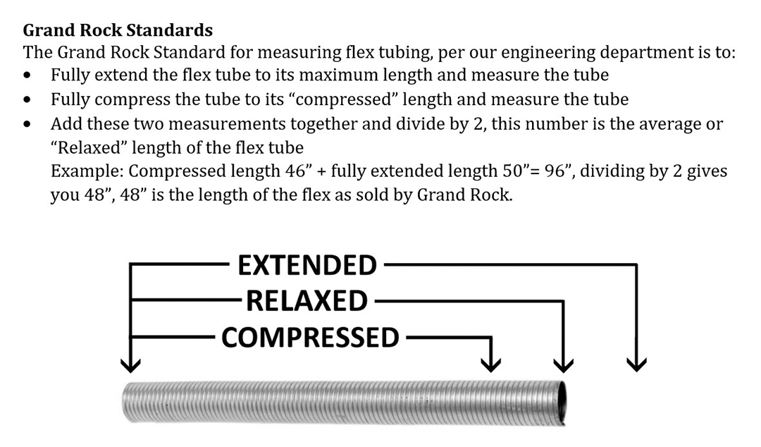 4" OD Flexible Exhaust Tubing, 24" Long