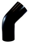 Silicone 45 Degree Elbow 3.5" ID - Gloss Black