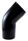 Silicone 45 Degree Elbow 4.5" ID - Gloss Black