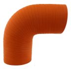 Silicone Elbow 3.5" ID X 90 Degree - Matte Red - Aramid 500 Degrees
