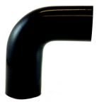 Silicone 90 Degree Reducing Elbow 2.5" to 2.25" ID Gloss Black