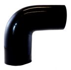 Silicone 90 Degree Reducing Elbow 3" to 2.75" ID Gloss Black