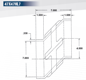 7" ID - Offset- Rubber