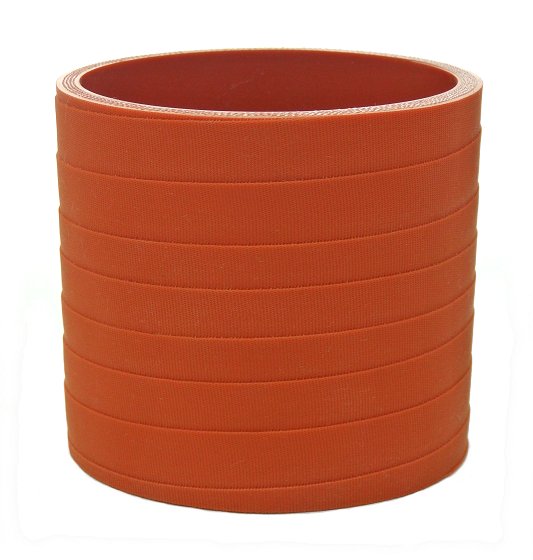 3" ID X 3" Long - Matte Red - Aramid 500 Degree