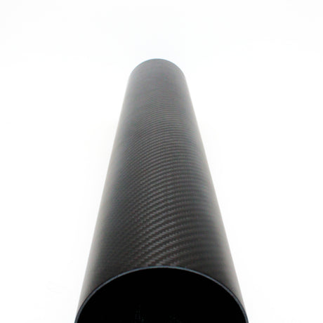 4 inch OD x 24 inch Long Carbon Fiber Intake Tube - Matte, alternate view