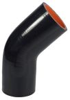 Silicone 45 Degree Elbow 2.25" ID - 3.75" Leg Length - Gloss Black