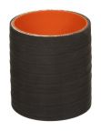 Silicone Sleeve 2.5" ID X 3" Long -3-ply Aramid - Matte Black