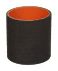 Silicone Sleeve 2-5/8" ID X 3" Long -3-ply Aramid - Matte Black