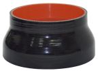 Silicone Reducing Sleeve 6" ID to 5" ID - Gloss Black