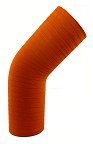 Silicone 45 Degree Elbow 3" ID - Matte Red 500F
