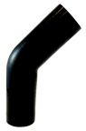 Silicone 45 Degree Elbow 2.5" ID - Gloss Black