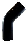 Silicone 45 Degree Elbow 2.75" ID - Gloss Black