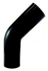 Silicone 45 Degree Elbow 3" ID - Gloss Black