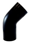 Silicone 45 Degree Elbow 4" ID - Gloss Black