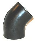 Rubber Elbow 4" ID X 45 Degree