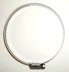 Stainless Worm-Gear Clamp for 3.5" ID Hoses