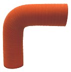 Silicone Elbow 2" ID X 90 Degree - Matte Red - 500F