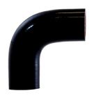 Silicone Elbow 1" ID X 90 Degree - Gloss Black