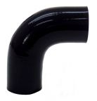 Silicone 90 Degree Elbow 1.5" ID w/3-1/16" and 3-5/16" Legs - Gloss Black