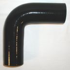 Silicone Elbow 2.5" ID X 90 Degree - Gloss Black