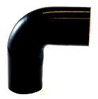 Silicone Elbow 2.75" ID X 90 Degree - Gloss Black