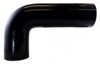 Silicone Elbow 3" ID X 90 Degree - Gloss Black - One Long Leg
