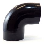 Silicone Elbow 3.25" ID X 90 Degree - Gloss Black