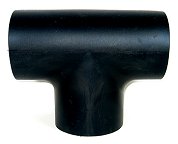 Black Rubber Intake Tee 4" ID