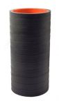 Silicone Sleeve 2.5" ID X 6" Long - Matte Black - Aramid 500 Degree