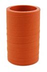 Silicone Sleeve 1.5" ID X 3" Long - Matte Red - Aramid 500 Degree