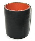 Silicone Sleeve 2.25" ID X 3" Long - Gloss Black