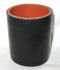 Silicone Sleeve 2.25" ID X 3" Long - Gloss Black