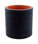 Silicone Sleeve 2.5" ID X 3" Long - Matte Black
