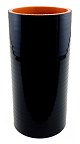 Silicone Sleeve 2.5" ID X 6" Long - Gloss Black