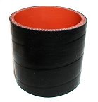 Silicone Sleeve 2.75" ID X 3" Long - Gloss Black