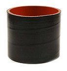 Silicone Sleeve 3.25" ID X 3" Long - Gloss Black