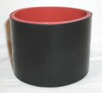 Silicone Sleeve 3.5" ID X 3" Long - Gloss Black