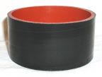 Silicone Sleeve 4" ID X 2" Long - Gloss Black