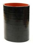 Silicone Sleeve 4.25" ID X 6" Long - Gloss Black