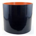 Silicone Sleeve 6" ID X 6" Long - Gloss Black