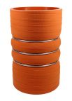 Charge Air Cooler Hose 3.5" ID X 6" Long - Matte Red - Aramid 500 Degrees