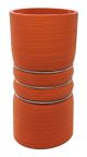 Charge Air Cooler Hose 3.5" ID X 8" Long - Matte Red - Aramid 500 Degrees