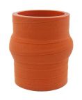 Silicone Hump Hose 2" ID X 3" Long - Matte Red - Aramid 500F