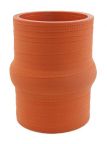 Silicone Hump Hose 2.5" ID X 4" Long - Matte Red - Aramid 500F