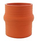 Silicone Hump Hose 3" ID X 4" Long Matte Red 500F