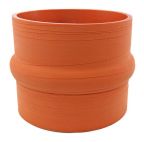 Silicone Hump Hose 4.5" ID X 4" Long - Matte Red - Aramid 500F