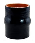 Silicone Hump Hose 2.25" ID X 3" Long - Gloss Black
